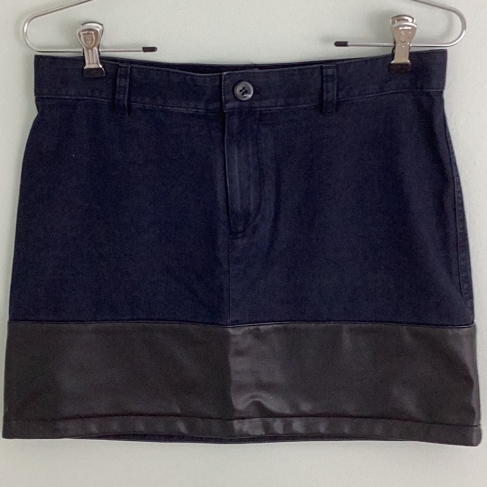 A.P.C. Faux Leather Mini Skirt